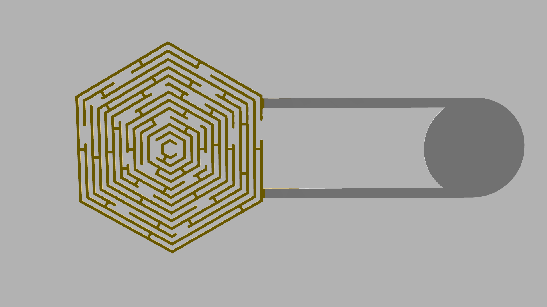 Hexagonal Labyrinth ECG Electrode
